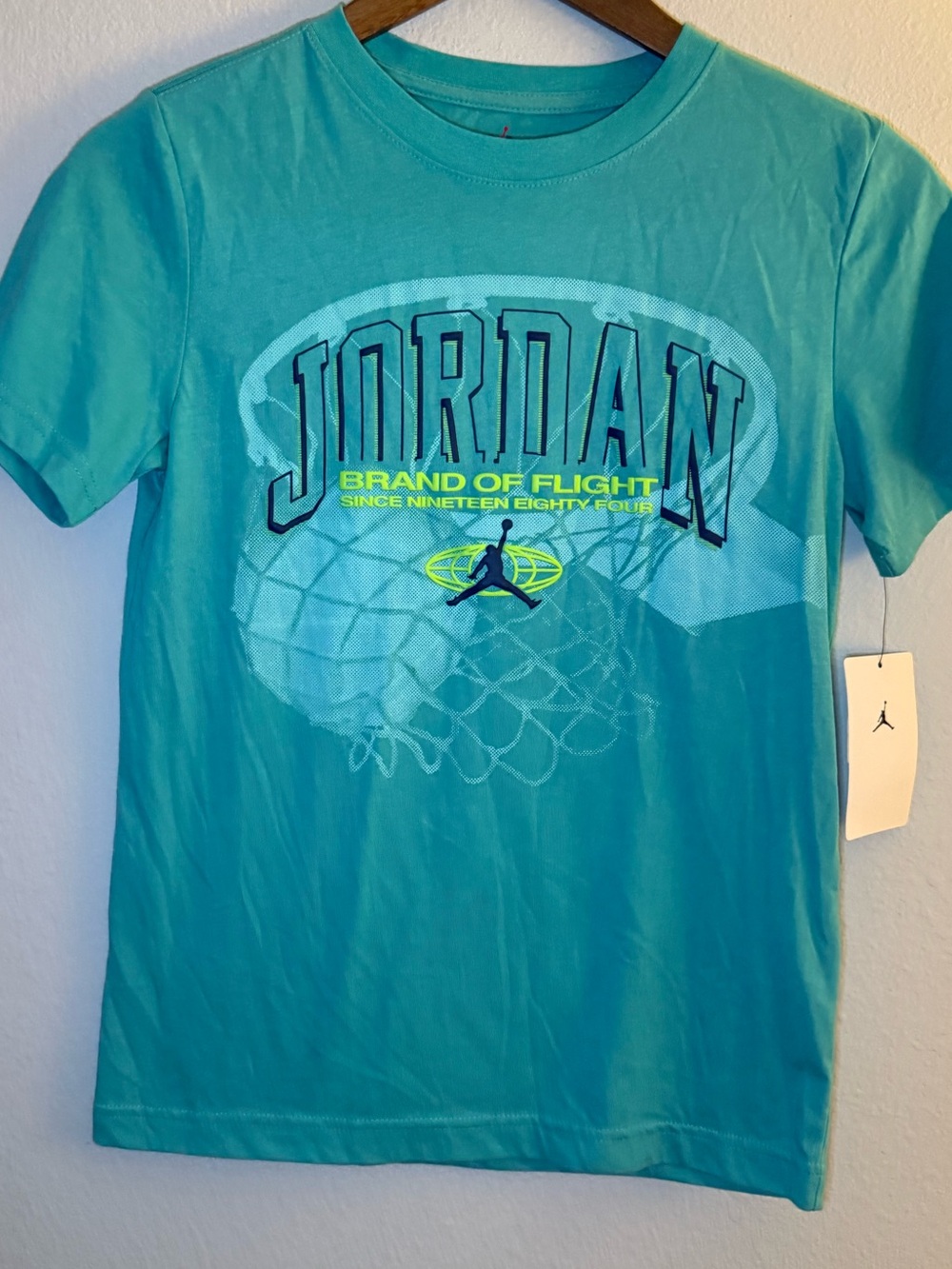 Jordan Boys' Teal 'Brand of Flight' Graphic Tee